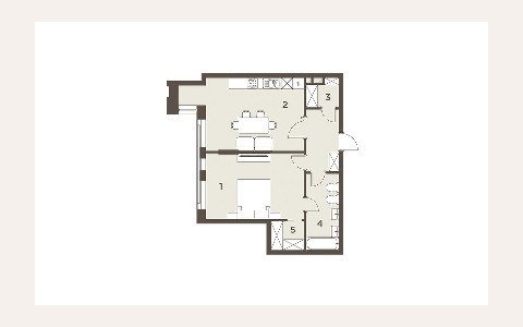 ЖК The Mostman: планировка 2