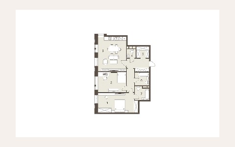 ЖК The Mostman: планировка 3