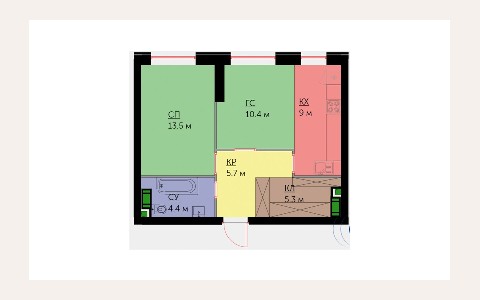 ЖК Union Park: планировка 1