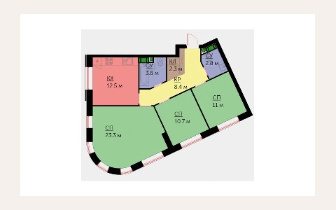 ЖК Union Park: планировка 3