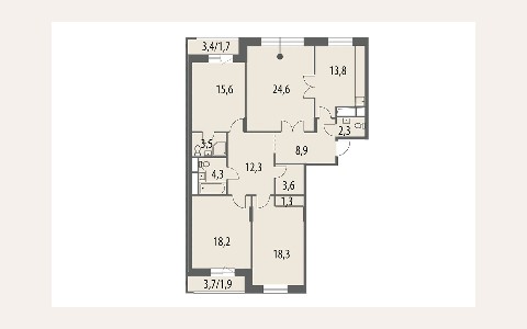 ЖК Вавилов ДОМ: планировка 1