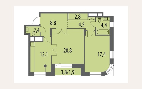 ЖК Вавилов ДОМ: планировка 3