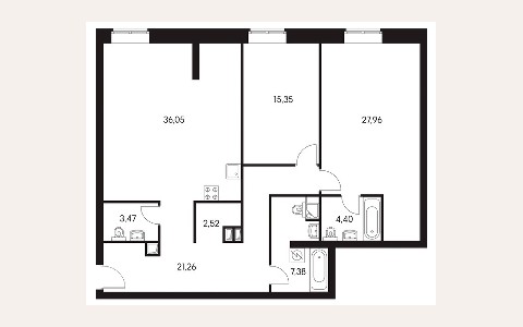 ЖК Вавилова 4: планировка 2