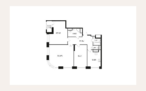 ЖК Вавилова, 97: планировка 3
