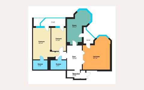 ЖК Вавилово: планировка 1