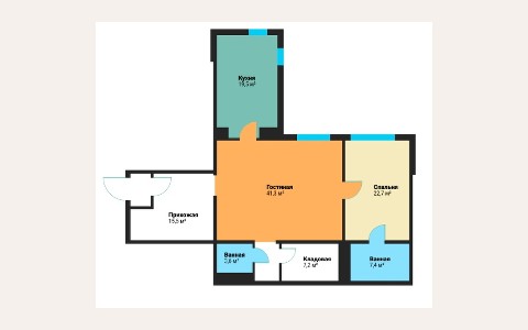 ЖК Вавилово: планировка 4