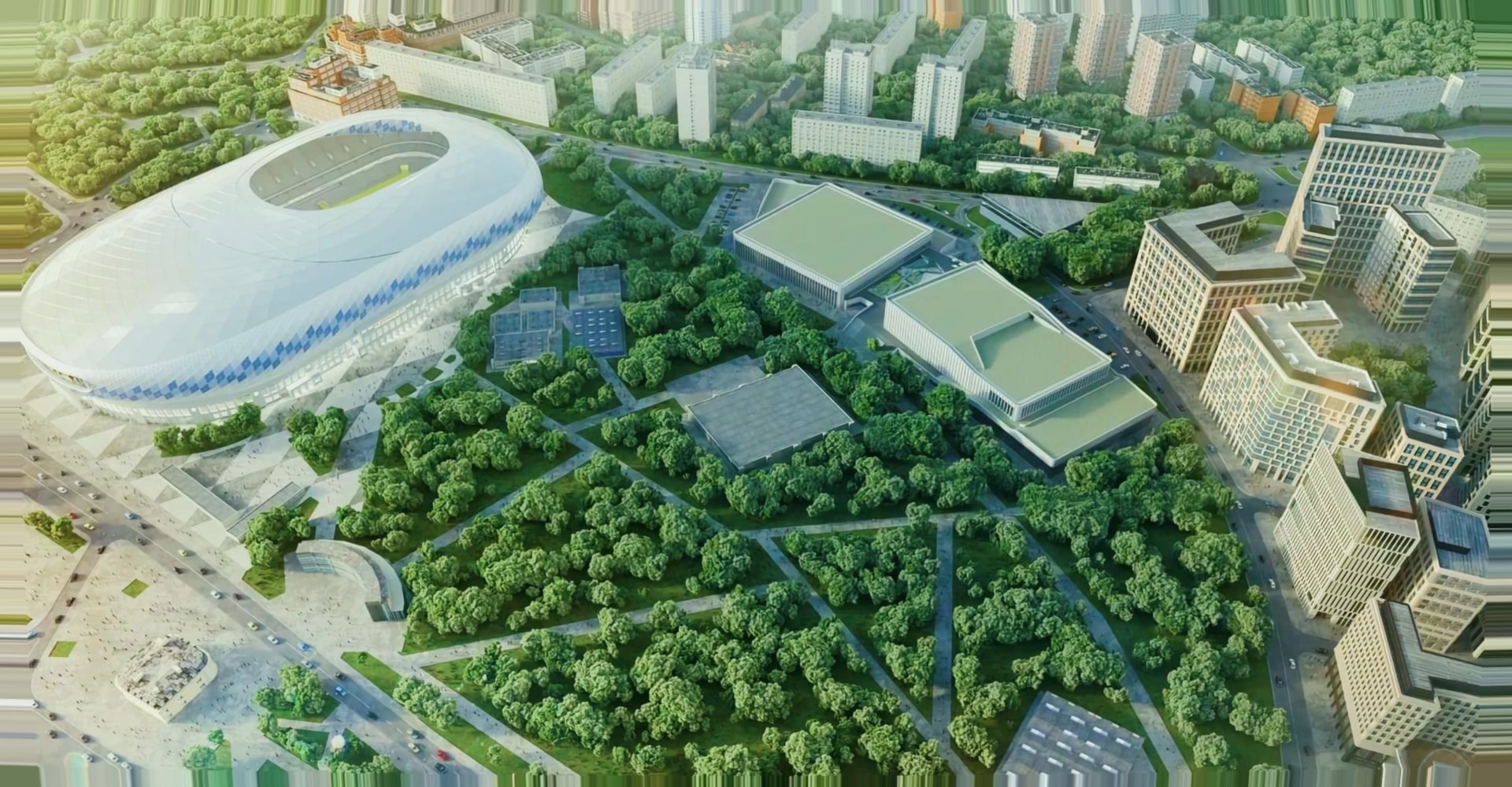 ЖК ВТБ Арена Парк | VTB Arena Park: общий план (контент)