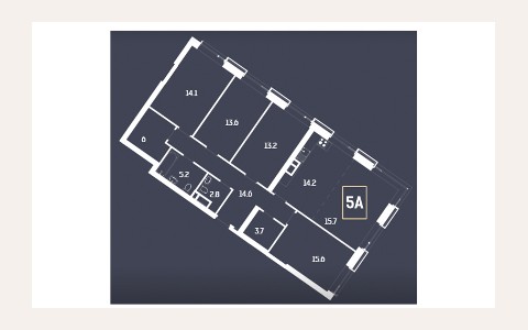 ЖК Wellton Towers: планировка 1