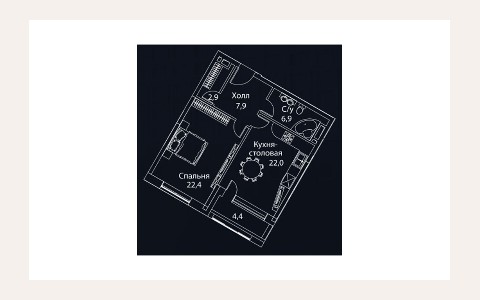 ЖК Жизнь на Плющихе: планировка 1