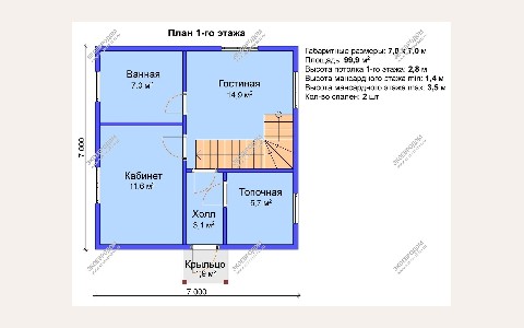 ЖК Зодиак: планировка 1