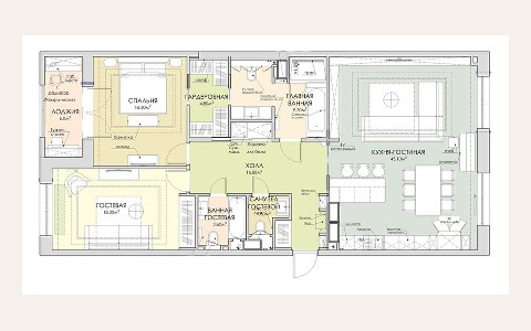 ЖК Золотой: планировка 1